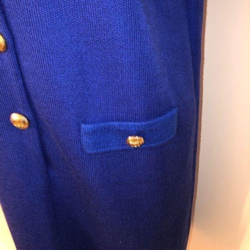 Collectibles Seattle Dress Womens Blue Knit Short Sleeve Flat Collar Acrylic - Picture 5 of 10